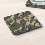 迷彩柄、懸命プラスチックのコースター/ 6のコルクバックセット コースター (左側)