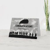 迷彩柄 |軍パーソナライズされたが退陣 カード (正面)