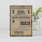 迷彩柄Iは招待状をバーベキューで料理します 招待状 (スタンド正面)