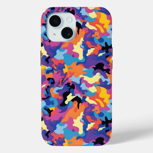 迷彩模様カラフル Case-Mate iPhoneケース (裏面)