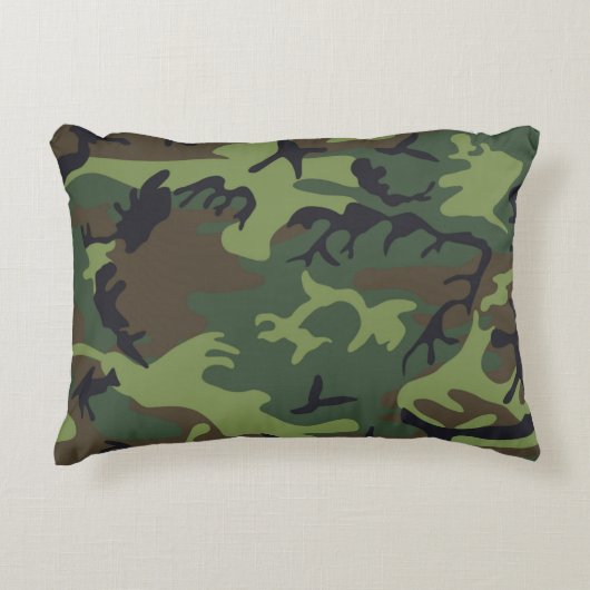 迷彩模様 アクセントクッション (正面)
