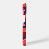 迷彩模様 – ブロック付き青サンゴ文字 iPhoneケース (右側面)