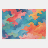 迷彩水彩 ラッピングペーパーシート (正面2)