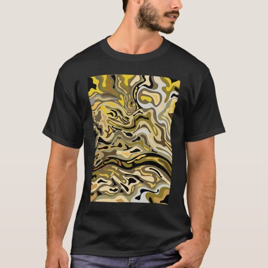迷彩水流し Tシャツ (正面)