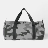 迷彩灰色アクセサリー ダッフルバッグ (裏面)