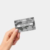 迷彩灰色アクセサリー バッジ (手持ち)