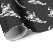 迷彩灰色スノーボーダー ラッピングペーパー (ロールコーナー)