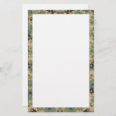 迷彩画のメッセージ 便箋 (正面/裏面)