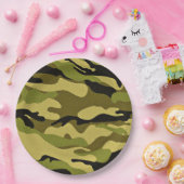 迷彩紙プレート ペーパープレート (パーティー)