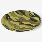 迷彩紙プレート ペーパープレート (アングル)