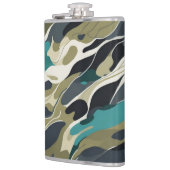 迷彩色の背景デザイン フラスク (左)