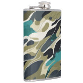 迷彩色の背景デザイン フラスク (右)
