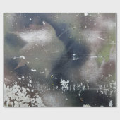 迷彩葉パターン ラッピングペーパー (フラット)