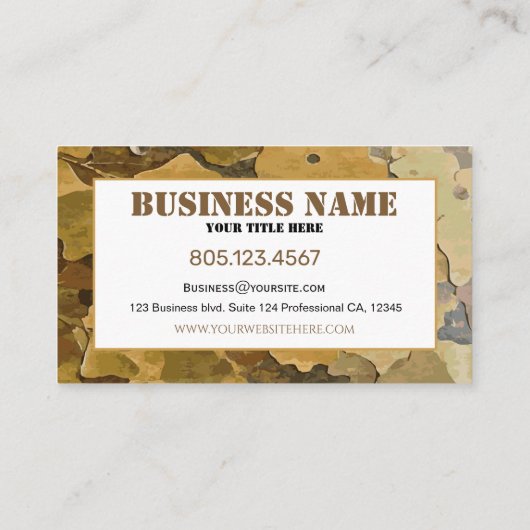 迷彩葉 名刺 (裏面)