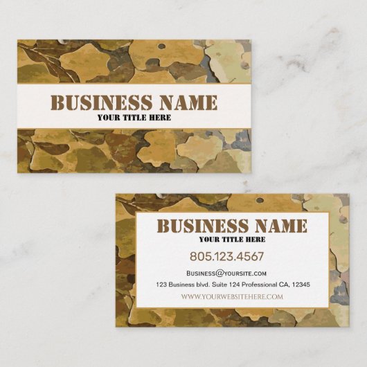 迷彩葉 名刺 (正面/裏面)