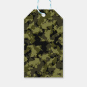 迷彩軍隊スタイルパターン ギフトタグ (正面)