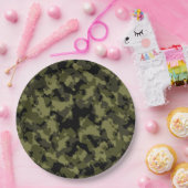 迷彩軍隊スタイルパターン ペーパープレート (パーティー)