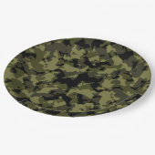 迷彩軍隊スタイルパターン ペーパープレート (アングル)