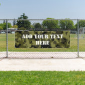 迷彩軍隊スタイルパターン 横断幕 (インサイチュ)
