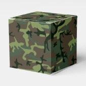 迷彩迷彩柄グリーンブラウンパターン フェイバーボックス (正面サイド)