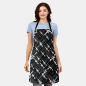 迷彩銃クール軍隊スタイルライフル柄 エプロン (着用した状態)