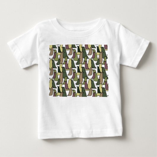 迷彩鳥 ベビーTシャツ (正面)