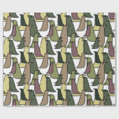 迷彩鳥 ラッピングペーパー (フラット)