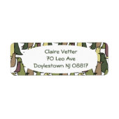 迷彩鳥 ラベル (正面)