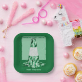 迷彩黄錐おもしろい体円錐形 ペーパープレート (パーティー)