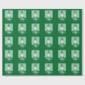 迷彩黄錐おもしろい体円錐形 ラッピングペーパー (フラット)