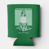 迷彩黄錐おもしろい体円錐形 缶クーラー (裏面)