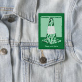 迷彩黄錐おもしろい体円錐形 缶バッジ (インサイチュ)