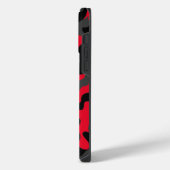 迷彩 カモフラージュ 軍 モノプリント iPhoneケース (左側面)