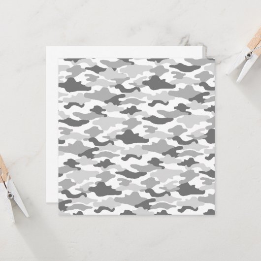 迷彩(ホワイト) カード (正面/裏面インサイチュ)