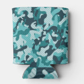 迷彩：ヴィンテージシームレス背景。 缶クーラー (裏面)