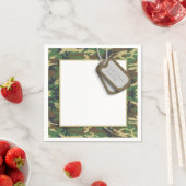 迷彩/迷彩柄テーマ誕生会 スタンダードカクテルナプキン (インサイチュ)