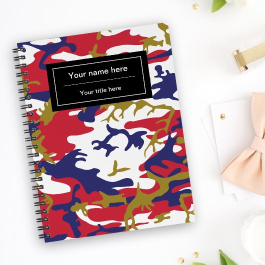 迷彩, 青白赤金, 軍用, 陸軍 ノートブック