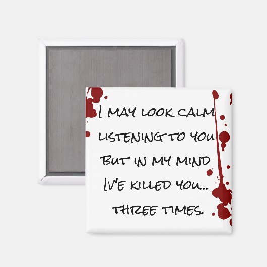 迷惑おもしろいな人に対することわざ マグネット (正面/裏面)