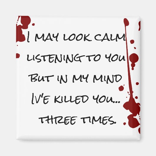 迷惑おもしろいな人に対することわざ マグネット (正面)