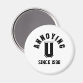 迷惑おもしろいな君の磁石、黒 マグネット (正面/裏面)