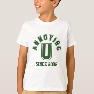 迷惑おもしろいなYou Boy Tee、緑 Tシャツ
