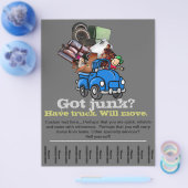 迷惑ごみの取り除きビジネス広告フライヤー チラシ (シングル)