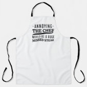 迷惑なシェフは巨大なステーキ恋しく思だ エプロン (正面)