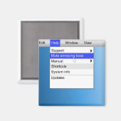 迷惑なボスの概念。 マグネット (正面/裏面)