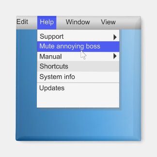 迷惑なボスの概念。 マグネット