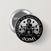 迷惑なボタンへの歓迎 缶バッジ (正面&裏面)