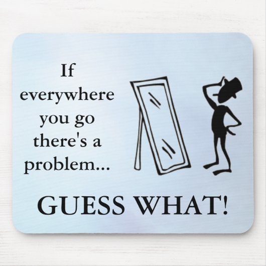 迷惑な人々のための皮肉な1つのはさみ金 マウスパッド (正面)