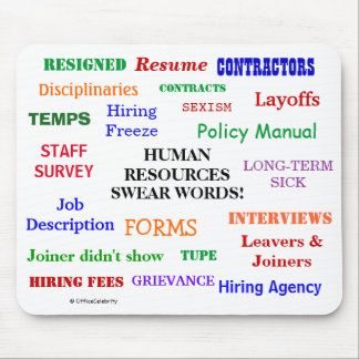 迷惑な人おもしろい材が言葉の贈り物を誓う マウスパッド