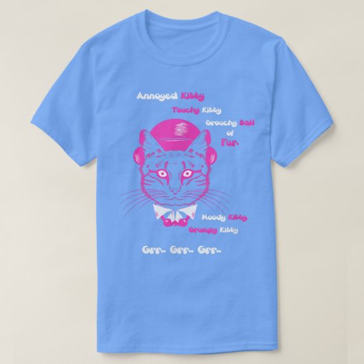 迷惑な子猫、厄介な子猫 Tシャツ (デザイン正面)