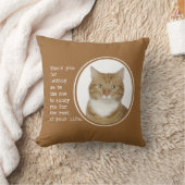 迷惑な猫の枕 クッション (ブランケット)